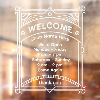 Vinilos Para Cristales Customize Sunrise Restaurant Cafe Shop Open Hour 2