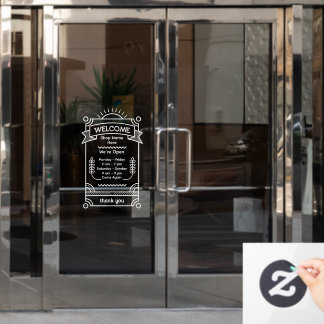 Vinilos Para Cristales Customize Sunrise Restaurant Cafe Shop Open Hours