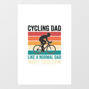Vinilos Para Cristales Cycling Papá Camiseta Diseño de Motero Vintage par