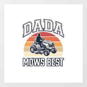 Vinilos Para Cristales Dada Mows Best Camiseta Diseño Cortacésped Vintage