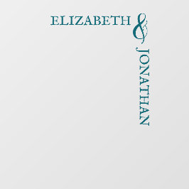 Vinilos Para Cristales Dark Teal Modern Typography Wedding