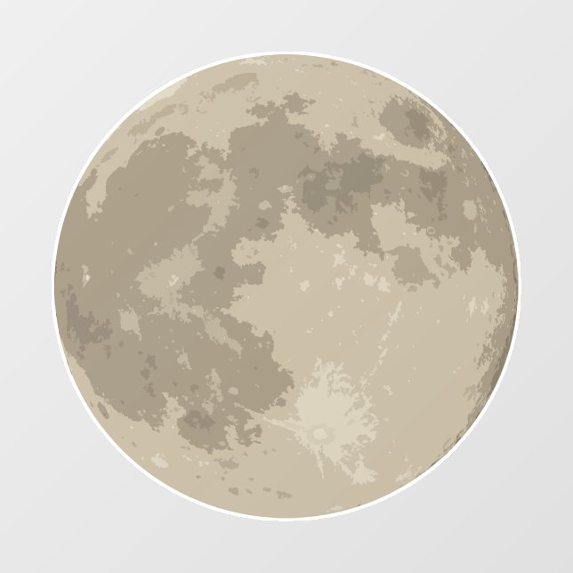 Vinilos Para Cristales Decal de la ventana de la luna  (Hoja)
