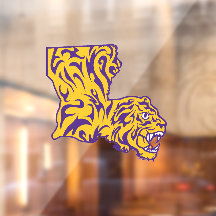 Decal de la ventana de Tiger Louisiana