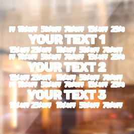 Vinilos Para Cristales Decal de la ventana de venta editable