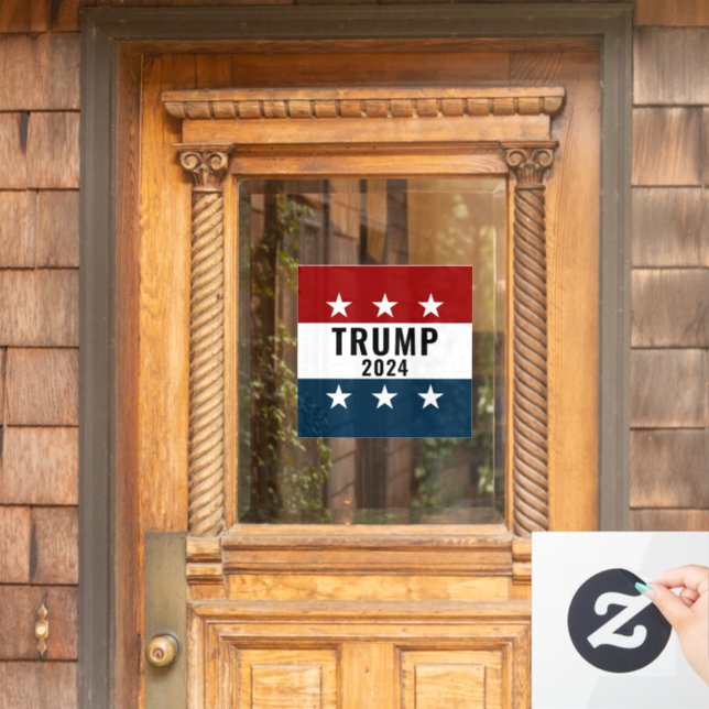 Vinilos Para Cristales Decal de Trump 2024 (Puerta de casa)
