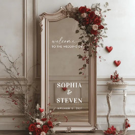 Vinilos Para Cristales Decal del Boda de bienvenida minimo moderno con es