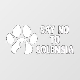 Vinilos Para Cristales Decir No a S en blanco