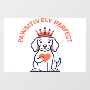 Vinilos Para Cristales Decoración de guardería real para perros positivam