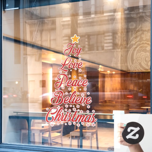 Vinilos Para Cristales decoración de navidades (Ventana de cafetería)