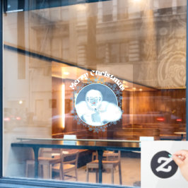 Vinilos Para Cristales Decoración divertida en la ventana de los copos de