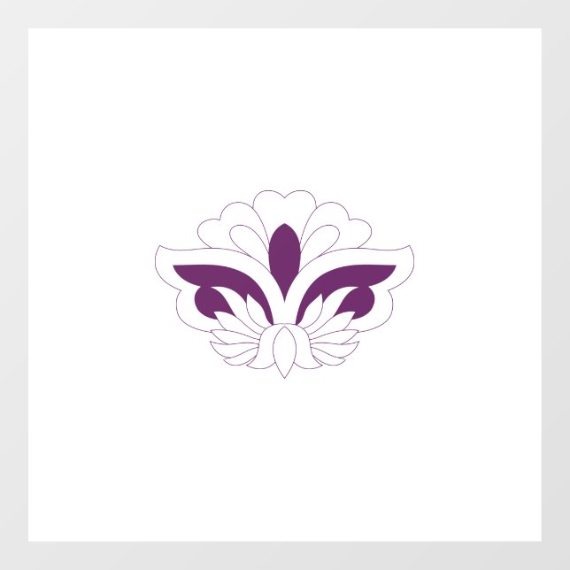 Vinilos Para Cristales Decoración magenta Reddish (Hoja)