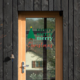 Vinilos Para Cristales Decoración navideña simple con arándanos