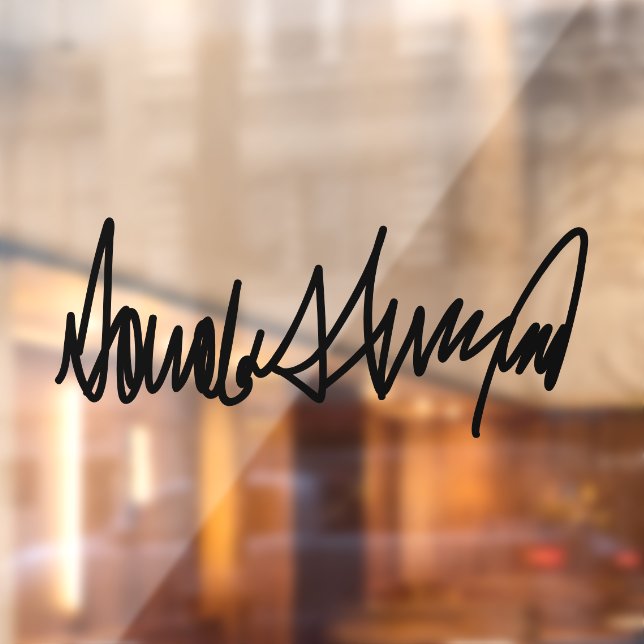 Vinilos Para Cristales Decretos de firma Trump (Hoja 2)