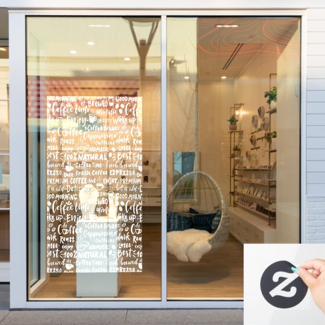 Vinilos Para Cristales Decretos de ventanales de café, moderno (Ventana de la tienda)