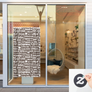 Vinilos Para Cristales Decretos de ventanales de la cafetería, pinturas m