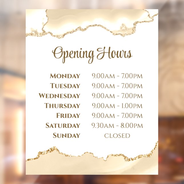 Vinilos Para Cristales Delicada Ventana de apertura de Agentes de Peach H (Hoja 2)