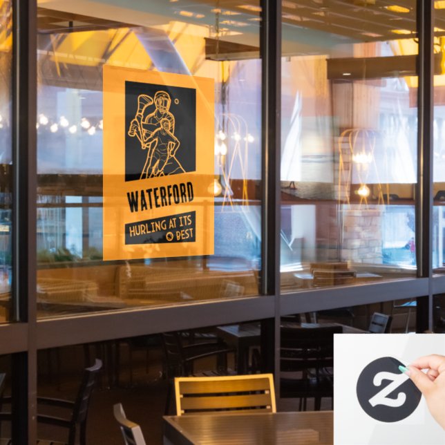 Vinilos Para Cristales Deporte irlandés arrollador (ventana del restaurante)