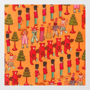 Vinilos Para Cristales Desfile de juguetes navideños antiguos 1907 Revist