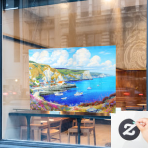 Vinilos Para Cristales "Devon Harbour Dreamscape" - Un paisaje marino ing