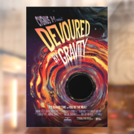 Vinilos Para Cristales Devorado Por Gravedad Halloween Hole Horror Negro