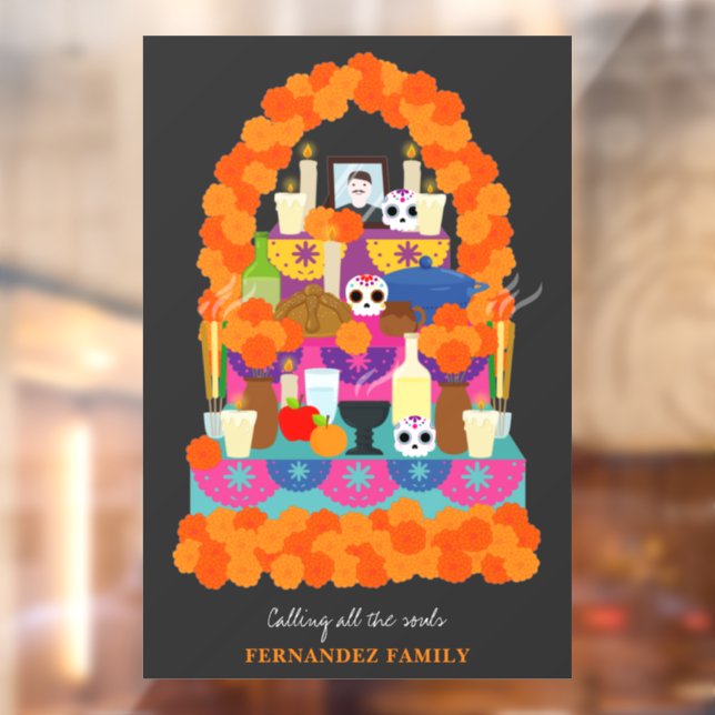Vinilos Para Cristales Día de la fiesta de halloween muerta (Hoja 2)