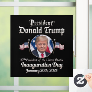 Vinilos Para Cristales Día de la inauguración de Trump 2025 47º president