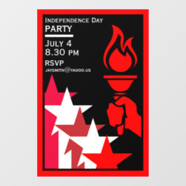 Vinilos Para Cristales Día de la Independencia de Estados Unidos