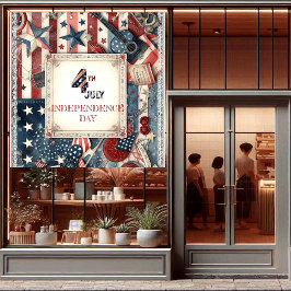 Vinilos Para Cristales Día de la Independencia del 4 de julio Shabby Chic