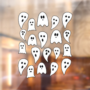 Vinilos Para Cristales Día de las Brujas Fantasmas