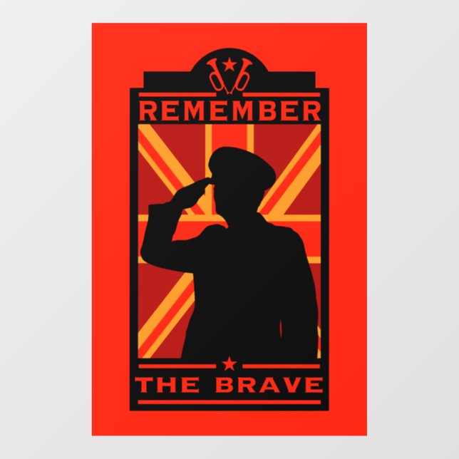 Vinilos Para Cristales Día de las Fuerzas Armadas Británicas (Hoja)