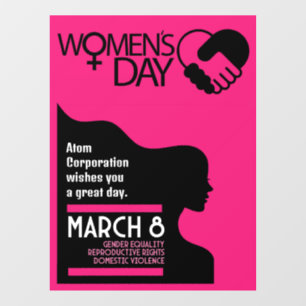 Vinilos Para Cristales Día Internacional de la Mujer