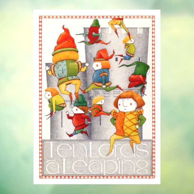 Vinilos Para Cristales DIEZ SEÑORES A LLEGANDO 8 x 11 LLAMADAS DE ventana (Hoja 3)