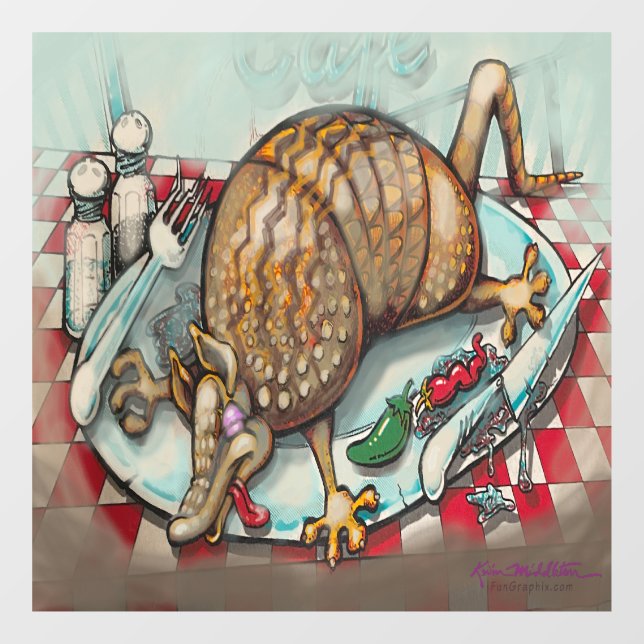 Vinilos Para Cristales Dillo muerto (Hoja)