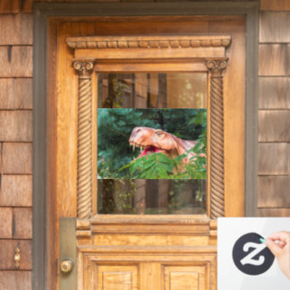 Vinilos Para Cristales Dinosaurio en el bosque. 