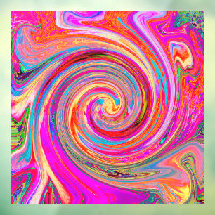 Vinilos Para Cristales Diseño abstracto de barrido arco iris colorido