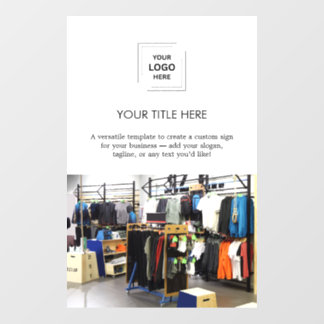 Vinilos Para Cristales Diseño Blanco Promocional | Foto de Logo Empresari