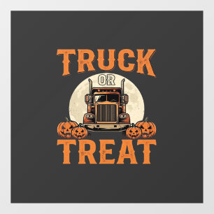 Vinilos Para Cristales Diseño de camión semi Halloween Truck or Treat_1