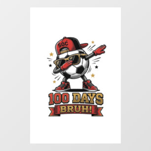 Vinilos Para Cristales Diseño de camiseta de fútbol Dabbing de 100 días B