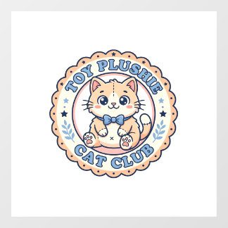 Vinilos Para Cristales Diseño de camiseta de gato de peluche de juguete -