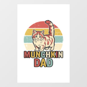Vinilos Para Cristales Diseño de camiseta vectorial para papá Munchkin am