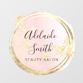 Vinilos Para Cristales diseño de círculo rosa