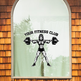 Vinilos Para Cristales Diseño de Club de Fitness personalizado para la pr