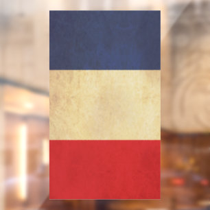 Vinilos Para Cristales Diseño de cosecha de bandera de Francia