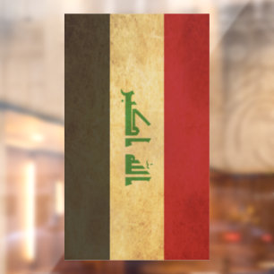 Vinilos Para Cristales Diseño de cosecha de bandera de Irak