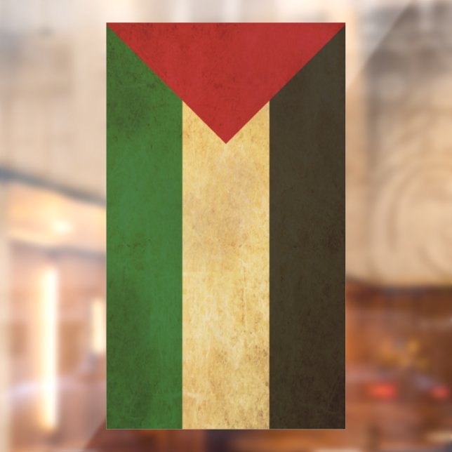 Vinilos Para Cristales Diseño de cosecha de bandera de Palestina (Hoja 2)