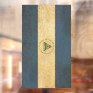 Vinilos Para Cristales Diseño de cosecha de la bandera de Nicaragua