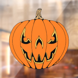Vinilos Para Cristales Diseño de Halloween de Jack-o'-Lantern espeluznant
