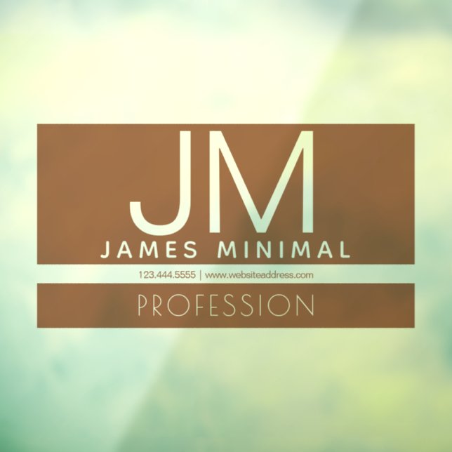 Vinilos Para Cristales Diseño moderno | Marrón y transparente claro (Hoja 3)