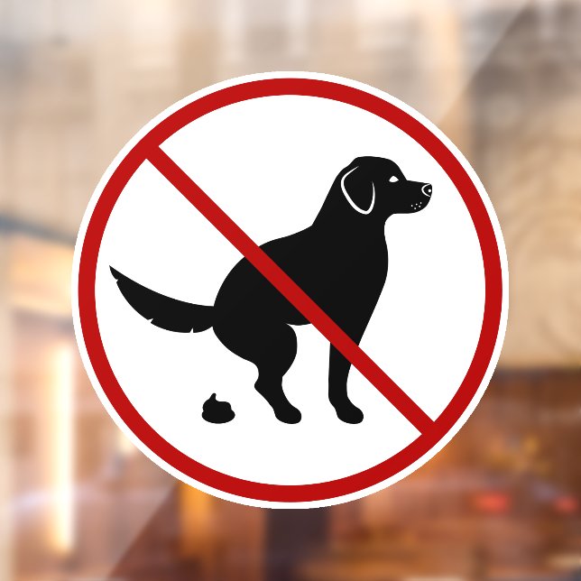 Vinilos Para Cristales Diseño sin desechos de perro con silueta de perro  (Hoja 2)