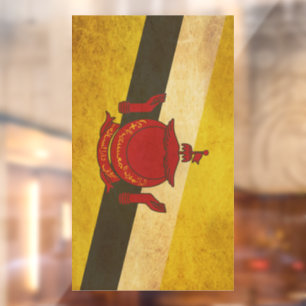 Vinilos Para Cristales Diseño vintage de la bandera de Brunei